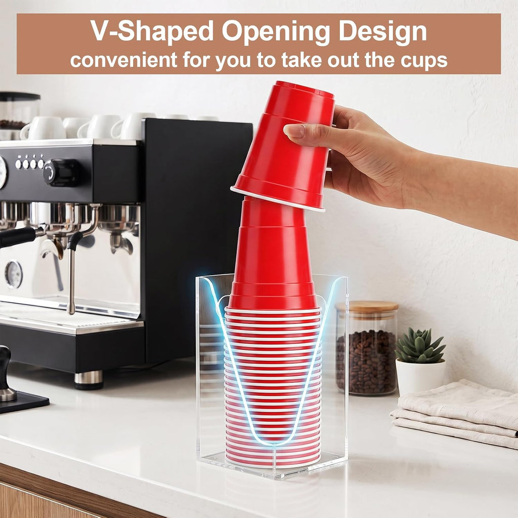 Cup Dispenser, Wall Mount Cup Holder for Water Cooler Fit Up to18oz Cups
