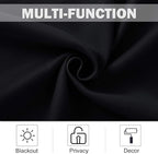 NICETOWN Black Small Window Curtains - Image 3