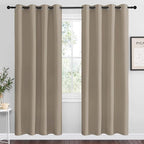 NICETOWN Taupe Blackout Curtains 78" Long by NICETOWN