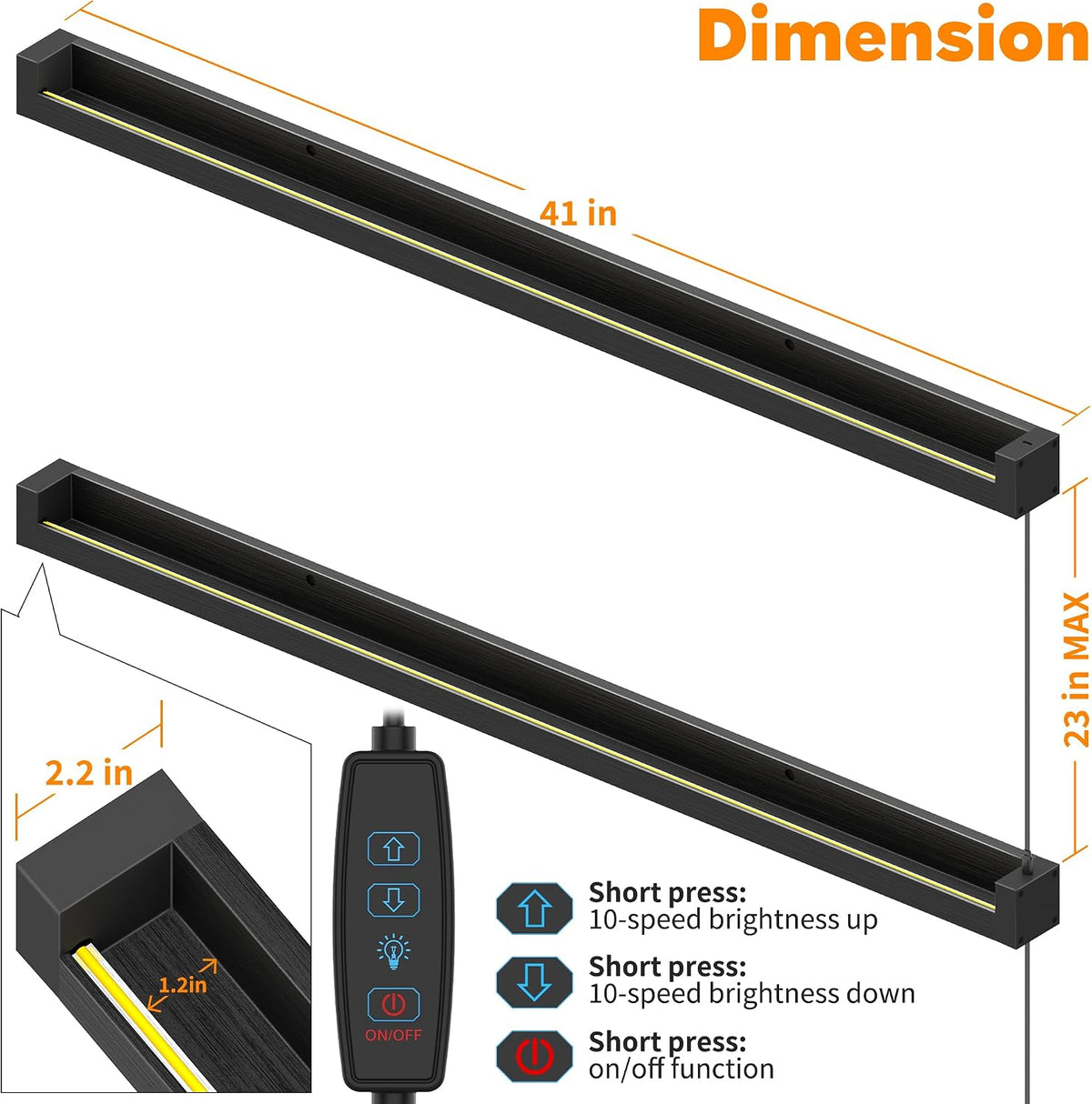 Vinyl Record Shelf Wall Mount with LED Lights