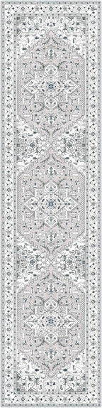 Yamaziot Washable Runner Rug, 2x8 Non-Slip Boho Vintage Hallway Rug - Image 2
