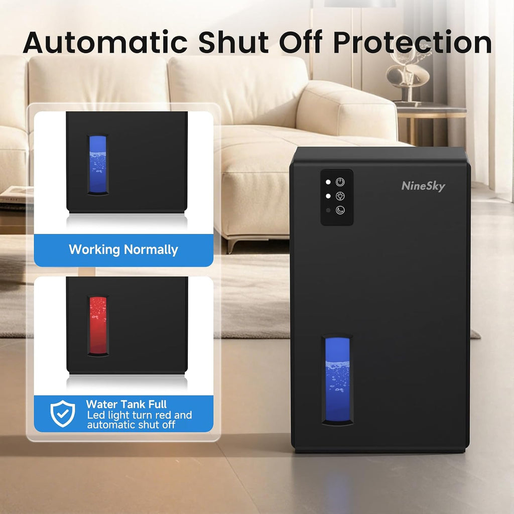 Dehumidifiers for Home, 1000 Sq Ft Dehumidifier with 95oz Tank Auto Shutoff