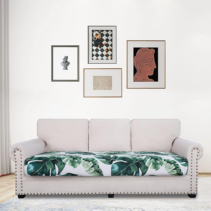 hyha Printed Couch Cushion Covers, Floral Sofa Covers Washable - Image 2