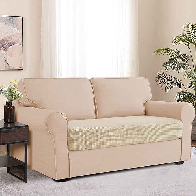 Water Repellent Sofa Cushion Slipcovers, Stretch Couch Cushion Cover - Image 2
