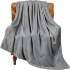 BEDELITE Fleece Blanket Grey Throw Blanket by BEDELITE