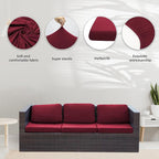 8Pcs Stretch Patio Cushion Covers, Outdoor Couch Covers Replacement, Outdoor - Image 3
