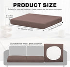 8Pcs Outdoor Cushion Covers, Patio Cushion Covers, Stretch Elastic Slipcovers - Image 2
