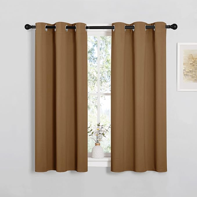 NICETOWN Sleek Blackout Curtains 45 inches Length by NICETOWN