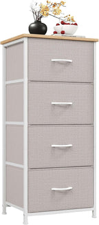 Somdot Tall Dresser for Bedroom, 5 Drawer Storage Cabinet, White
