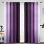 Yakamok Room Darkening Ombre Curtains 84 Inch Length, Light Blocking Grommet - Image 2