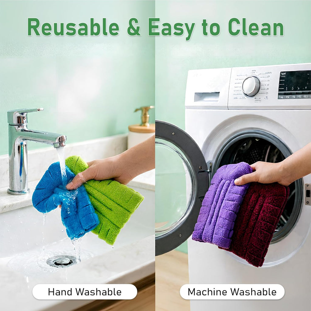 Reusable Duster Refill & Feather Dusters - 12 Pads, Dusting, Cleaning Tools