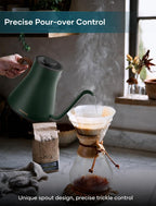 INTASTING Gooseneck Electric Kettle with ±1℉ Temperature Control, 0.9L