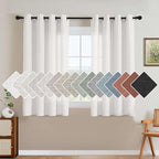 H.VERSAILTEX Elegant Natural Linen Semi Sheer Blended Energy Efficient Light by HVERSAILTEX