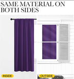NICETOWN Blackout Curtains for Living Curtains, Royal Purple, 2 Panels - Image 5