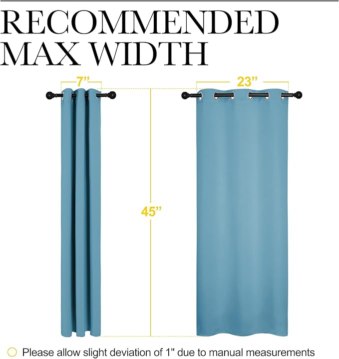 NICETOWN Thermal Insulated Curtains Blackout Draperies, Window Treatment Solid - Image 7
