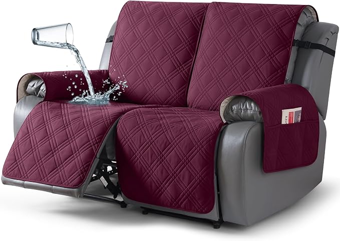 TAOCOCO 100% Waterproof Recliner Loveseat Cover Non Slip Couch Cover by TAOCOCO