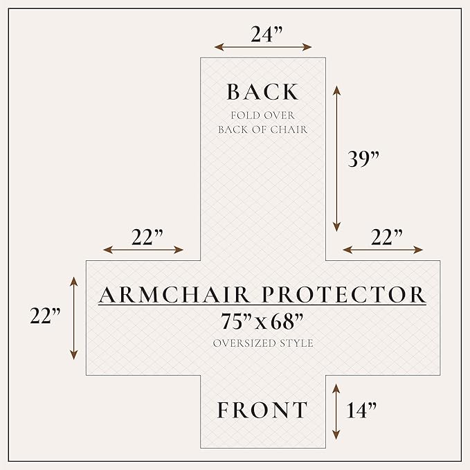 Great Bay Home Reversible Floral Patchwork Chair Furniture Protector - Image 3