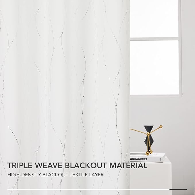 Deconovo Room Darkening Curtains, 38 x 90 Inch Drape - Image 5
