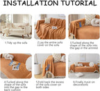 HANDONTIME Dark Orange Sofa Covers Couch Cover - Image 7