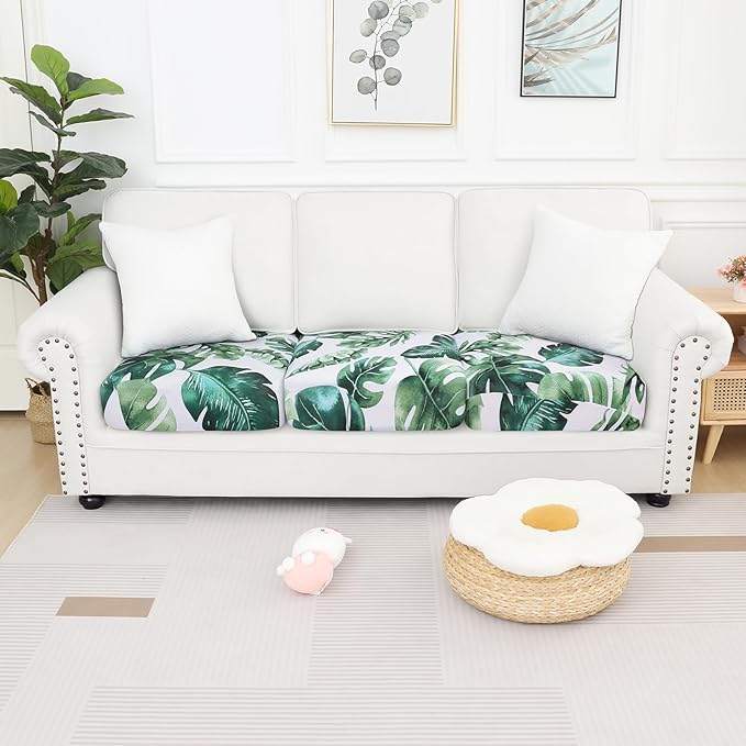 Smiry Printed Couch Cushion Covers, Stretch Soft Couch Covers - Image 5
