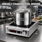 Commercial Induction Cooktop 1800W 120V, Countertop Burner