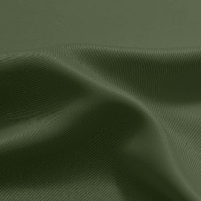Yakamok Greyish White and Sage Green Ombre Curtains, Light Blocking Curtains - Image 7