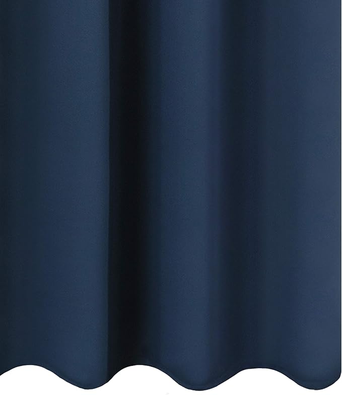 LEMOMO Navy Blue Blackout Curtains 40 x 63 Inch Length/Set of 2 Curtain - Image 9