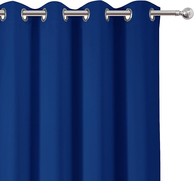 LEMOMO Blackout Curtains 52 x 72 inch/Royal Blue Curtains Set of 2 - Image 7