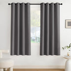 NICETOWN Room Darkening Draperies Curtains Panels, 2 Panels Grey W52 x L72 by NICETOWN