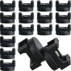 Yookeer 15 Pcs Magnetic Zip Tie Mount Cable Clips Black, 22 mm