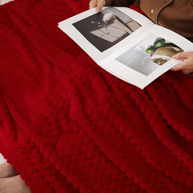 Red Throw Blanket 50"×60" inches Gifts - Image 6