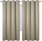 LEMOMO Beige Thermal Blackout Curtains/52 x 72 Inch/Set of 2 Panels Room - Image 2