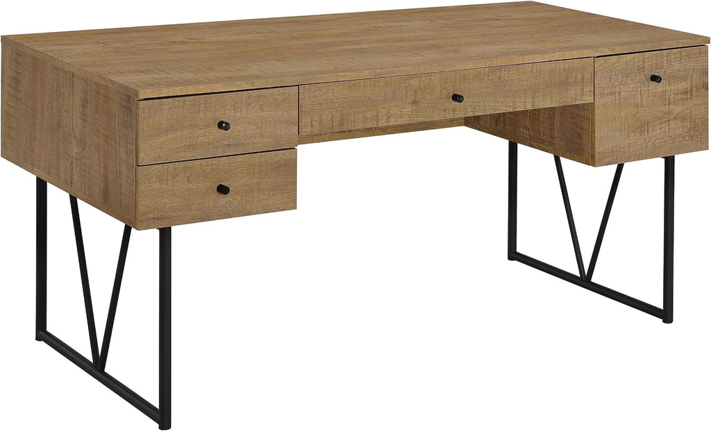 Coaster Analiese 63-Inch Home Office Rectangular 4-Drawer Desk Mango 801851