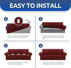 KEKUOU Stretch Loveseat Sofa Cover Slipcover, Couch Covers - Image 6