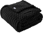 90x104 Inch Black King Size Blanket by Unknown