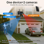 LETSCEE Security Cameras Outdoor WiFi,5G/2.4G Cameras for Home Security Solar Power with Dual Lens,Motion Detection,Night Vision,2-Way Audio,Weather Proof,No Subscription Fee