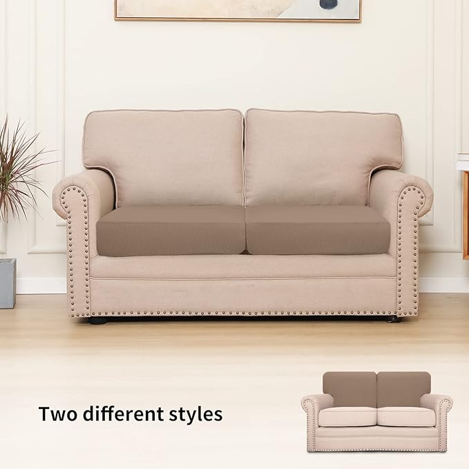 Easy-Going Stretch Individual Loveseat Couch Cushion Cover Sofa Cushion - Image 2