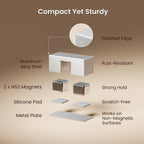 Magnetic Cable Clips 5 Pack,Charger Organizer for Metal Surfaces