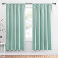 NICETOWN Window Curtains Blackout Drapes, Aqua Blue, 1 Pair, 52 by 72-Inch by NICETOWN