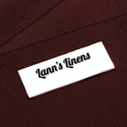 Lann's Linens - 4' Premium Fitted Tablecloth for 48" x 24" Rectangular Table - Wedding/Banquet/Trade Show - Polyester Cloth Fabric Cover - Burgundy