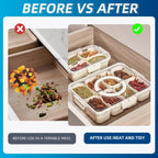 Pure Future 2 Pack 8-Compartment Snackle Box Container | Divided Snack Tray