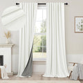 Living Room Curtains 84 Inches Long Faux Linen Darkening Curtain by Pitalk