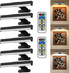 EUIOKUN Wireless Picture Light with Remote,Battery Operated Wall Sconces