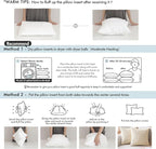 MIULEE Pillow Inserts 18x18, Down Feather Throw Pillow Inserts, Premium Fluffy - Image 9