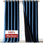 NICETOWN 100% Blackout Blinds, Laundry Room Decor Window Treatment Curtains - Image 2
