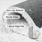 Area Rugs for Living Room, 6x9 Feet Soft Fluffy Shagg Plush Rug High Pile Large - Image 6