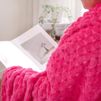 Puncuntex Hot Pink Throw Blanket 50"×60" inches Gifts - Image 6