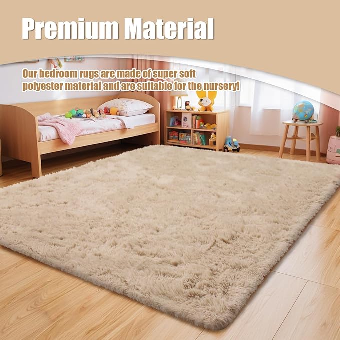 8x10 Fluffy Area Rugs for Living Room, Shag Area Rug for Bedroom - Image 7