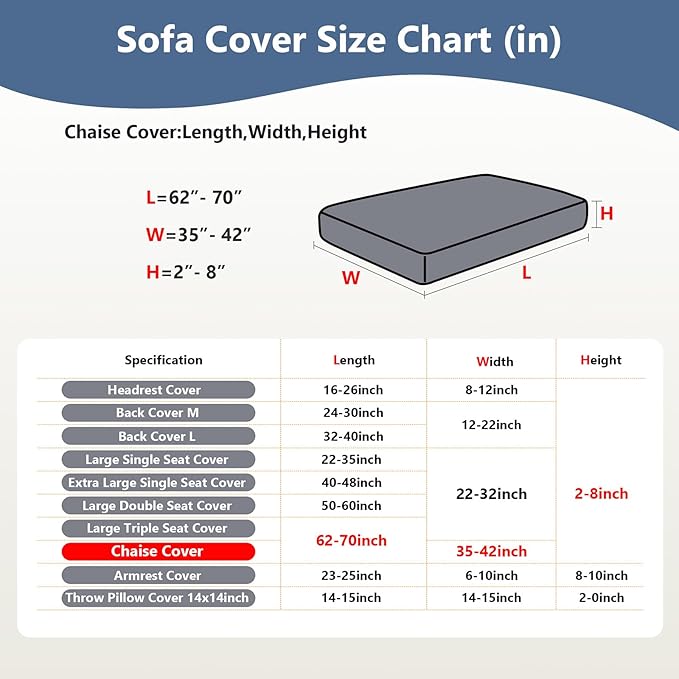 Couch Cushion Covers for Sofa Couch Covers Wear-Resistant Universal Sofa Cover - Image 3