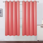 LEMOMO Coral Thermal Blackout Curtains/52 x 72 Inch/Set of 2 Panels Room by Lemomo